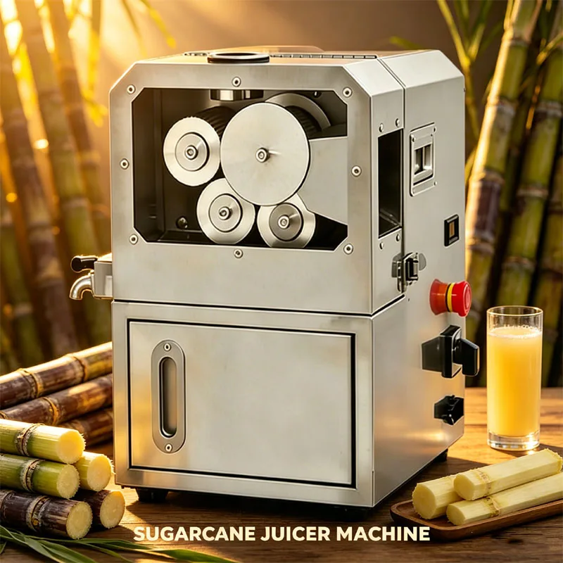 

Four Shaft Fresh Sugar Cane Press Machine Commercial Electric Stainless Steel Sugarcane Juicer Machine