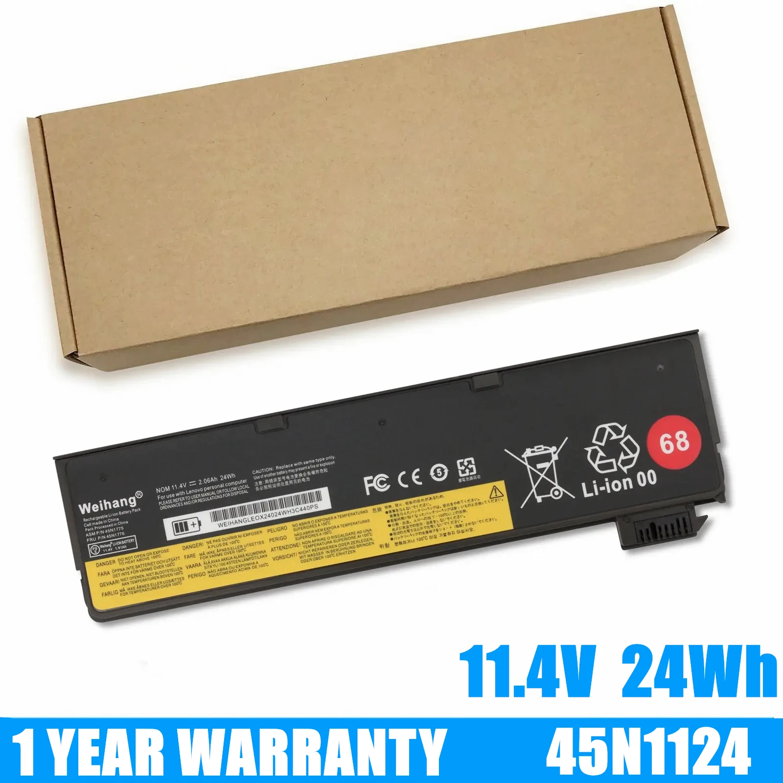 

New Battery 45N1775 45N1776 For Lenovo ThinkPad X250 X260 X270 T460 T460p T470p L450 L460 L470 0C52862 45N1135