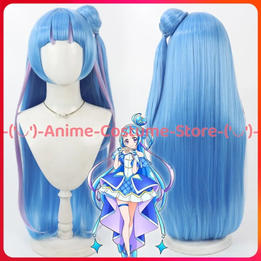 

Pretty Cure Aofu Nana, парик для косплея, булочки, аниме, игровой персонаж, Хэллоуин, карнавальный костюм для вечеринки, парики, термостойкие синтетические волосы