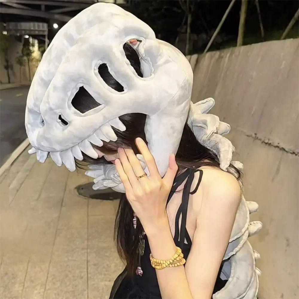 

Exoskeleton Design Dinosaur Skeleton Mask Wearable Funny Dinosaur Costume Easy To Wear Children's Creative