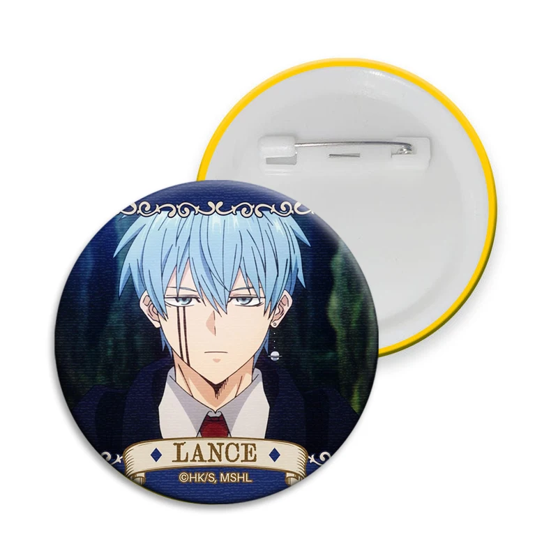 أنيمي شارة مستديرة زر دبوس الشخصيات الإبداعية فين لانس دوت الليمون الهريس دبابيس لحقيبة الظهر الملابس الديكور موضة هدية #2