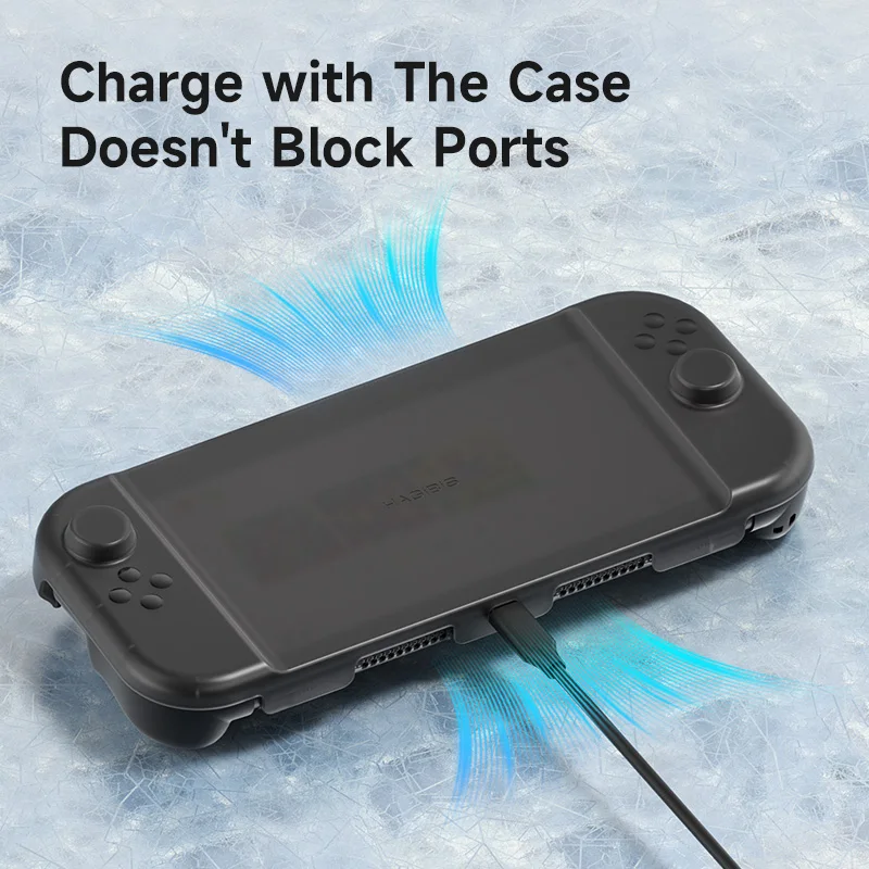 Etui Hagibis z możliwością dokowania do Switch 2, antypoślizgowe, ergonomiczne, ochronne, z funkcją podstawki, rozdzielona konstrukcja, pełna ochrona, osłona przednia. — zdjęcie produktu 3