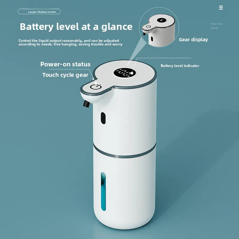 

Автоматическая пенная машина, 380 мл, дозаторы мыла, индукционная ручная стирка, 4 уровня, регулируемый USB перезаряжаемый пенный дезинфицирующее средство для рук