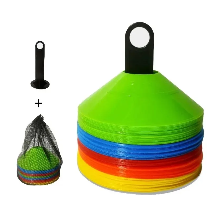 Set di coni da 10 pezzi attrezzatura per l\'allenamento del calcio per Kid Pro Disc Cones Agility Exercise ostacoli per evitare accessori per