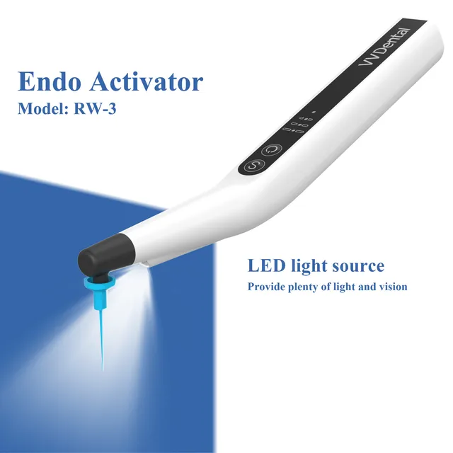 VV Dental Root Canal Sonic Irrigator Activator z diodą LED 60 PCS Endo Tips Endodontic Cleaning Kit Nowy instrument stomatologiczny