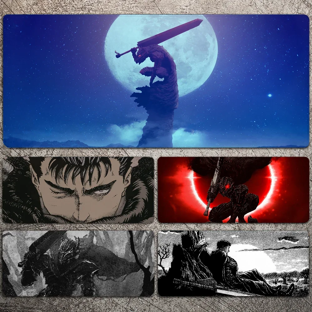 

Hot Anime B-Berserk-k Mousepad Large Gaming Mouse Pad LockEdge Thickened Computer Keyboard Table Desk Mat