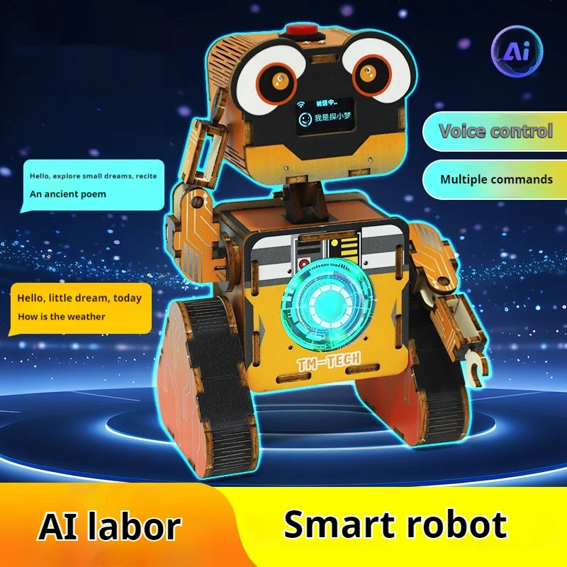Robot intelligent interactif AI, première ligne éducative, jouets d'expérimentation scientifique, jeu d'intelligence artificielle, outils éducatifs
