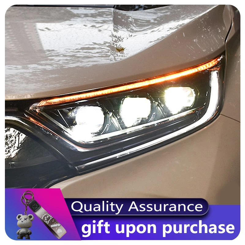 

Car Lamps For Honda CRV 2017-2023 Front Lights LED Turn Signal DRL Headlight HID Projector Lens Refit Dynamic Tools Accessories