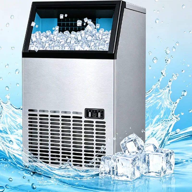 Ice Maker Machine Commercial Automatic Countertop Ice Cube Maker   Machine Ice Blocks Making Machine for Business