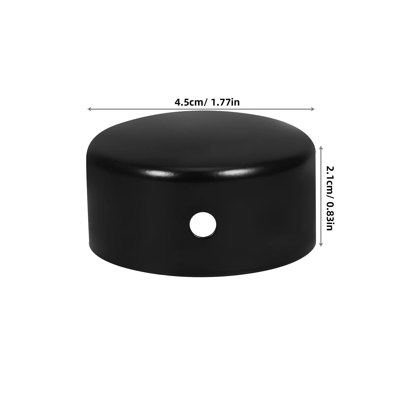 2 Pcs Handrail End Caps Stainless Steel Round Flat Accessories Easy Installation Construction Tools