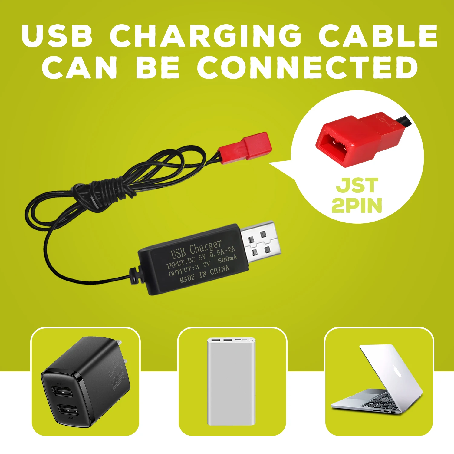 2 個 3.7V 800mAh リポバッテリー USB 充電器付き SYMA X56W MJX X400W X300C X800 HS110 HS200 S670 V950hd S1750 V2450 RC ドローン用