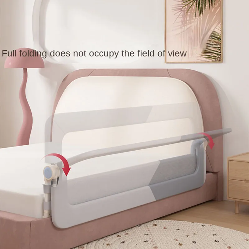 120cm Baby Bed Guardrail Railing Baby Safety Bed Barrier Protective Bed Rail Guard for Kid Bumpers for Bed Fence (47inch)