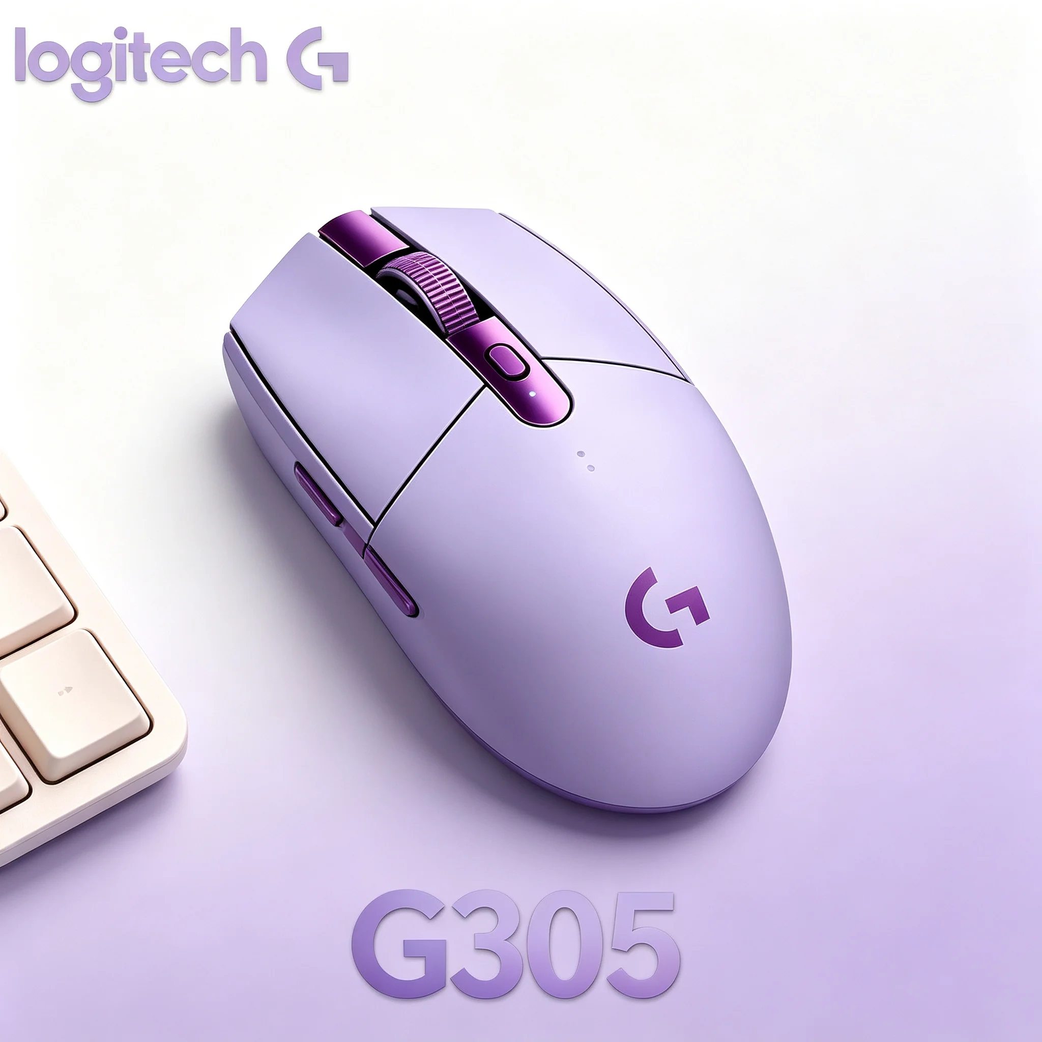 Mouse Gamer Sem Fio Logitech G305 com Sensor HERO 12000 DPI, Corpo Leve de 99g, Longa Duração de Bateria para Jogos em Casa, Entretenimento e Escritór