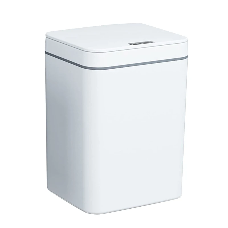 16 L Automatic Rubbish Bin With Sensor Non-Contact Waste Bin With Lid For Bathroom And Kitchen With Rubbish Bag Box