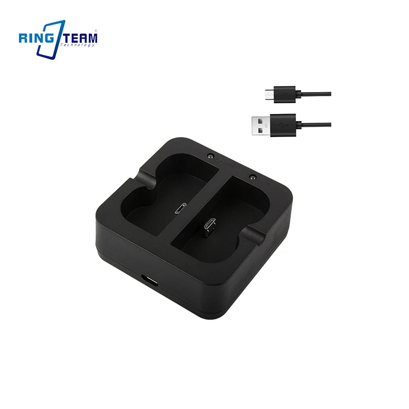 V4 Battery Dual USB Charger  for Ring Video DoorBell 2/3/4, Spotlight Cam & Stick UP Camera Batteries