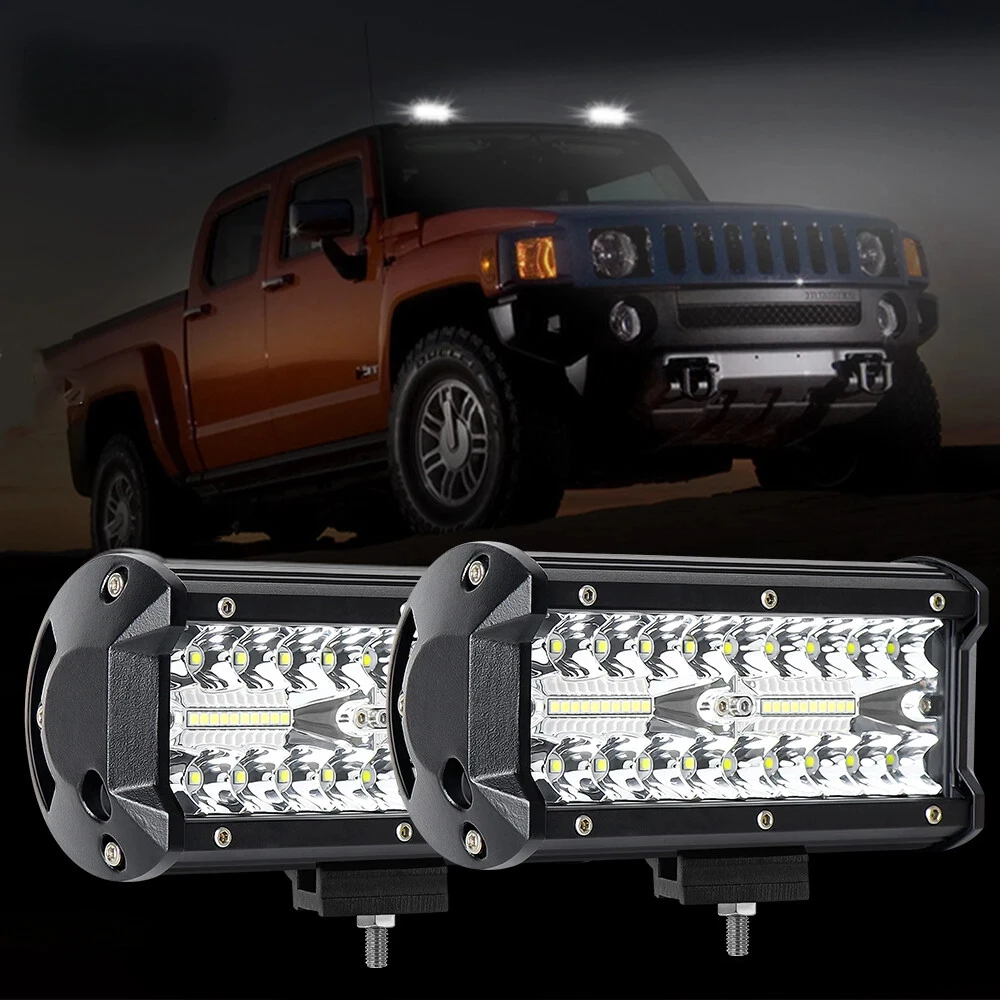 

12V 24V Headlight Truck Farm Tractor Boat SUV ATV Light Bar/work Light Car LED Light Bar Offroad 4x4 Spotlights Fog Lamp