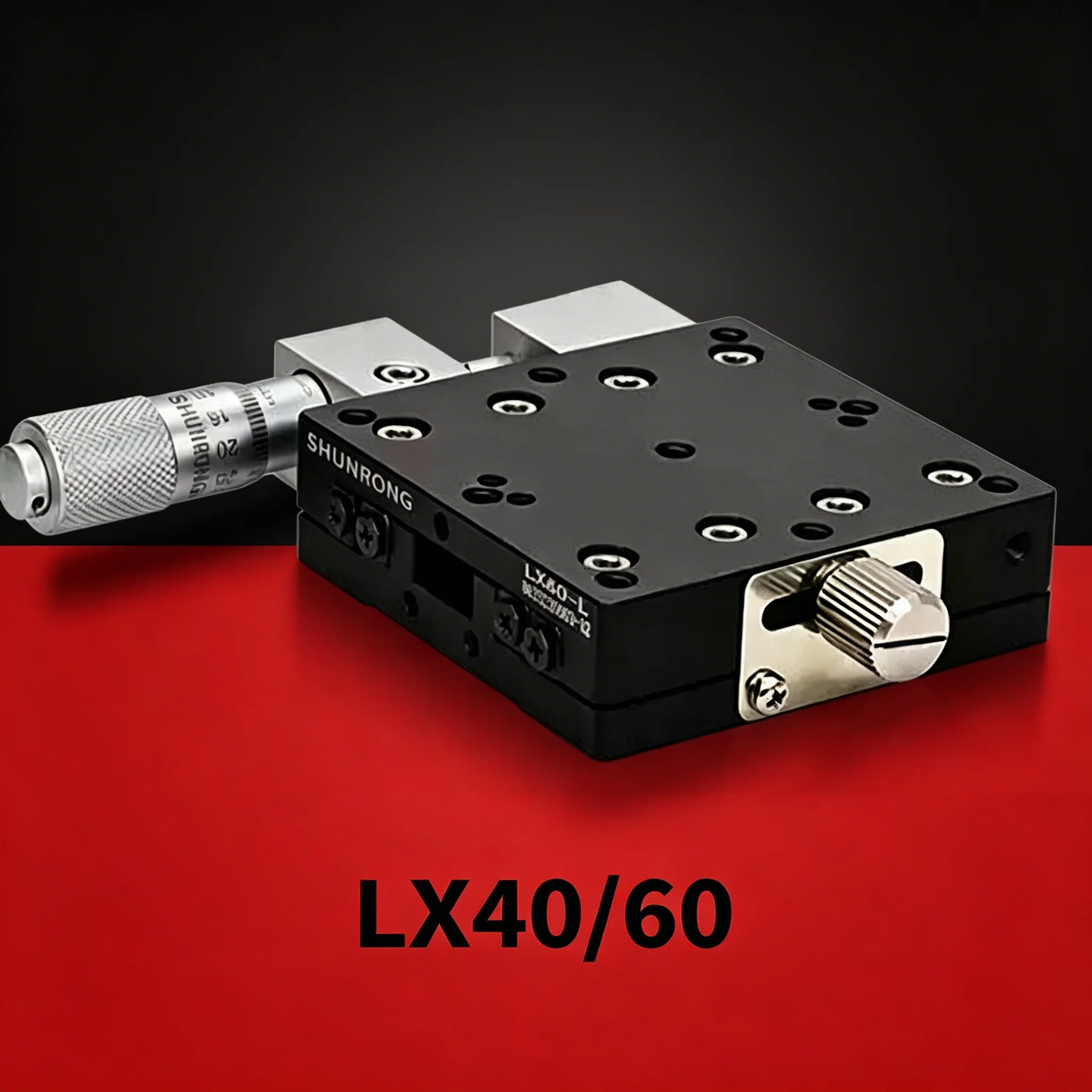 X-axis Displacement Stage Optical Precision Slide LGX40/LX40/60/80/100/125 Manual Fine-Tuning Slide