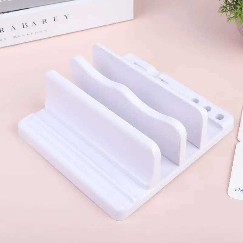 1Pcs Vertical Laptop Stand Desktop Upright Storage Holder Height Raised Heat Dissipation Base For Laptop Tablet Mobile Phone