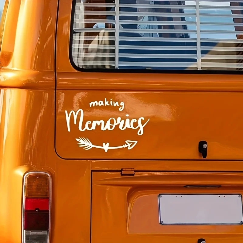 1pc Memories Quote Arrow Vinyl Sticker Waterproof Decal for Motorcycle Car Camper Van RV Truck Laptop