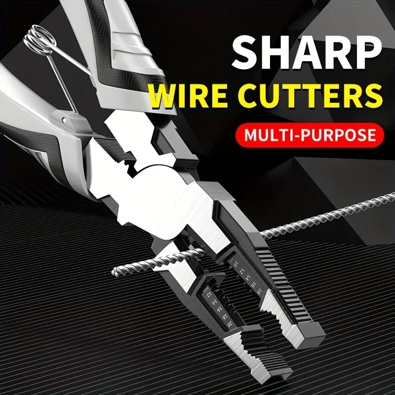 1pc Multifunctional Wire Strippers Electrician Crimping Wire Stripping Pliers Hardware Tools Universal Wire Cutting Pliers