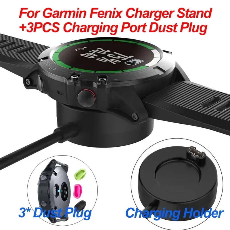 

Charger Dock for Garmin Vivoactive 3 4 4S/ Fenix 5 5S 5X 6 6S 6X/ Venu 2 2S Sq USB Charging Cable Stand Station