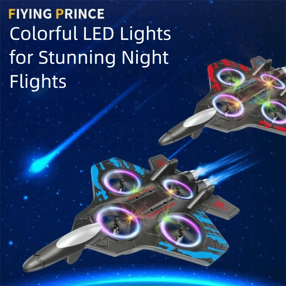 

EPP Foam Пульт дистанционного управления Пенопластовый истребитель RC Дроны Перезаряжаемый четырехмоторный вертолет Игрушка Прочный 2,4G Трюк RC Хобби Реактивный самолет