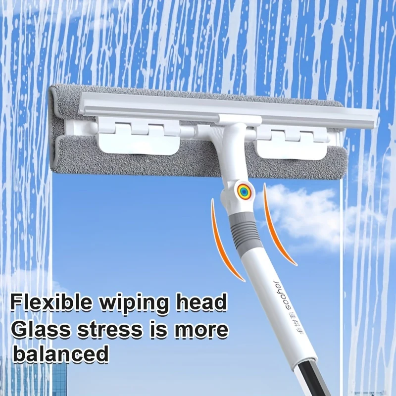 360° Rotating Double-Sided Cleaning Button Scraper for Stain Removal And Water Mark Removal - Glass And Floor Cleaning Tool