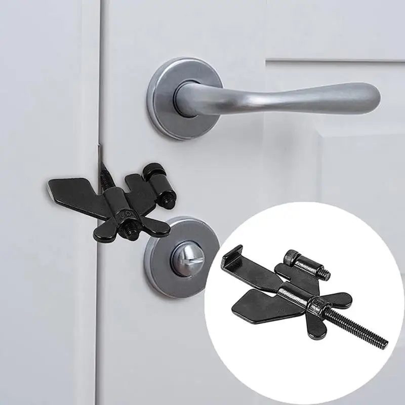 Portable Door Lock Stainless Steel Door Lock For Hotel Security Sturdy Anti Theft Hardware For Door For Dormitories Apartments