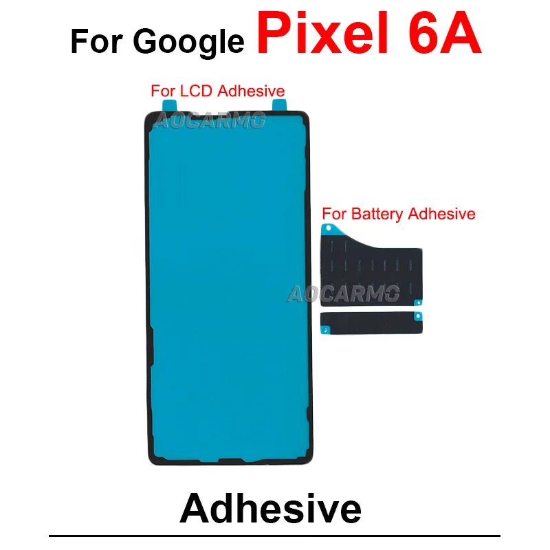 Back Battery Sticker For Google Pixel 6A LCD Display Rear Tape Glue Adhesive