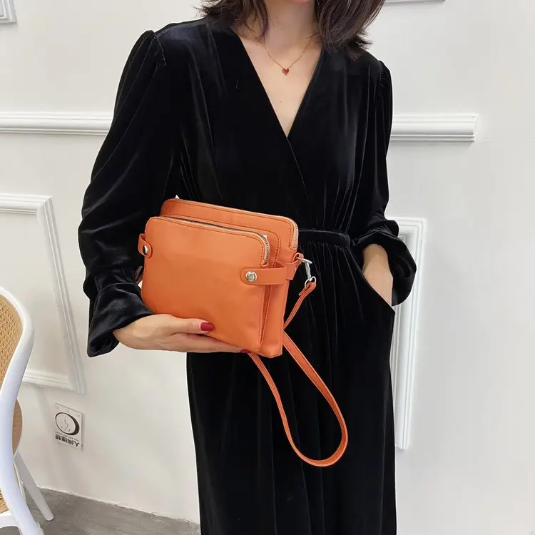 Vintage pu leather women shoulder bag Multiple pockets female crossbody bag Casual Messenger bag big handbag phone wallet bolsa