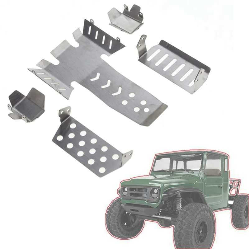 Hot-2X Rvs Chassis Armor As Protector Skid Plate Voor Vanquish VS4-10 Phoenix VS410 RC Crawler