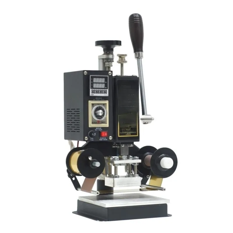 

W-ST33K Электрическая машина для горячего тиснения фольгой мощностью 600 Вт, регулируемая до 400 ° C для изделий из кожи и обработки упаковки