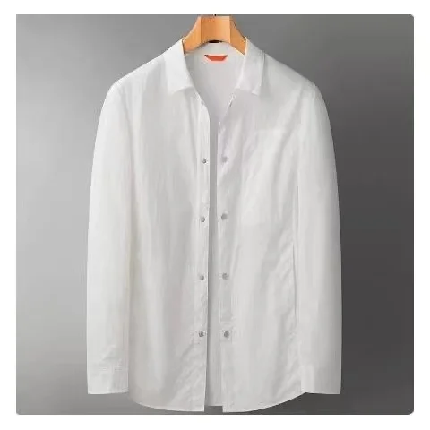 ملابس خارجية صيفية للرجال طويلة Sve للحماية من الشمس irt كاجوال رفيعة Sle ريترو هونج كونج Faion يابانية Sle ملابس خارجية عصرية Jaet #4