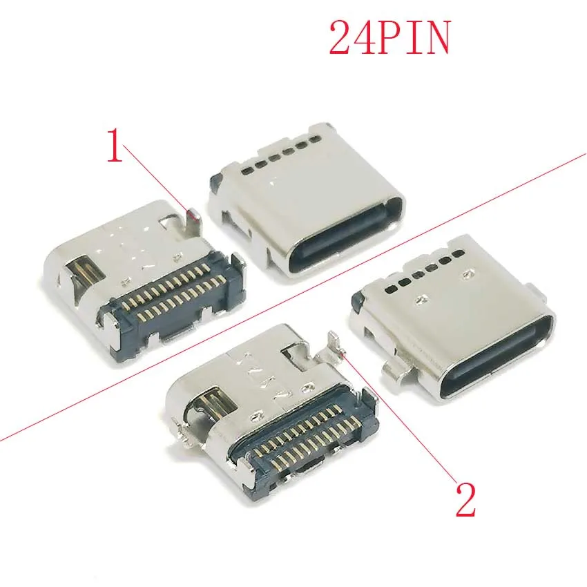 10Pcs/2Pcs USB3.1 24pin Type C USB Female Jack C micro USB Power jack socket Connector Charge charging Dock port Plug