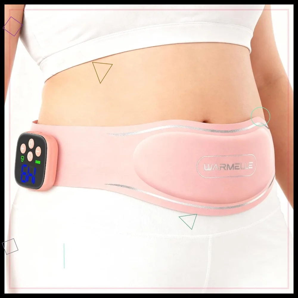 

Heating Pad for Period Cramps, Portable Instant Relief, Cordless Rechargeable - FSA/HSA Eligible