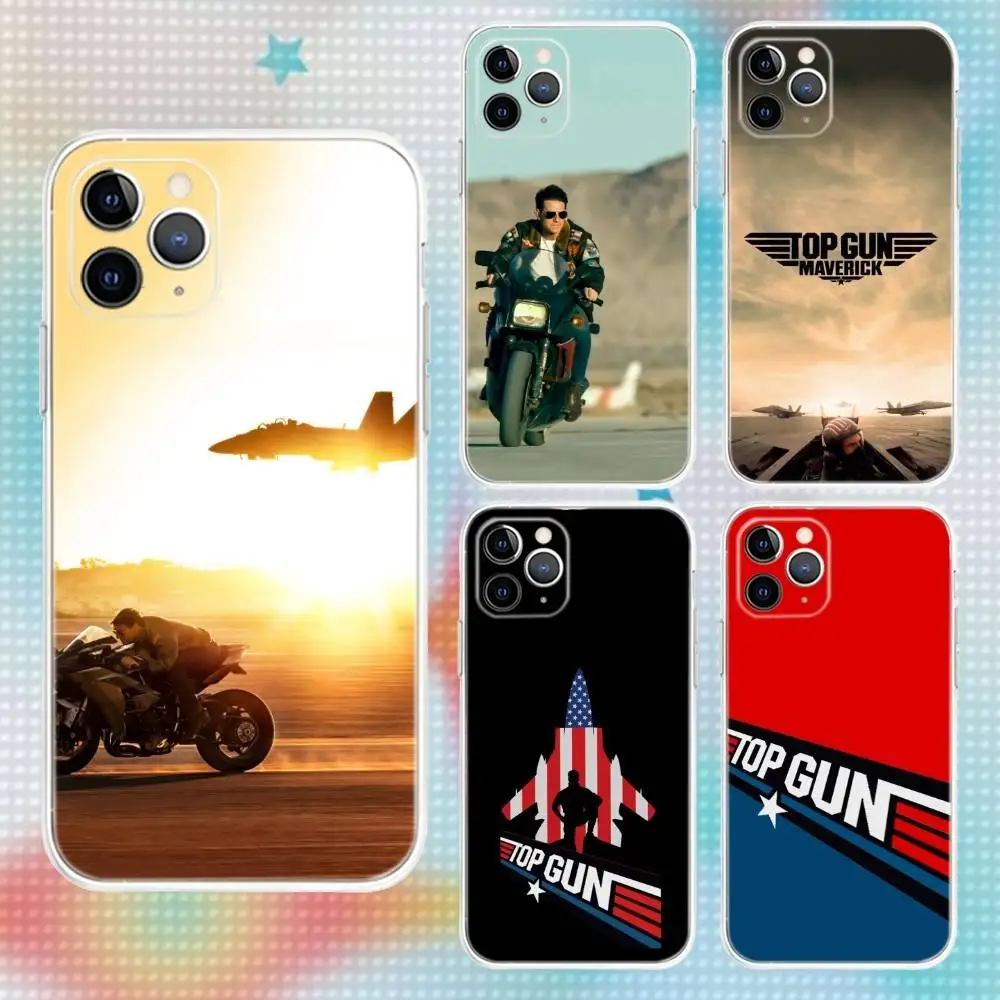 

Top Gun M-MaverickS Transparent Clear Soft Phone Case For iPhone 17,16,15,14,13,12,11,Air,X,XR,Pro,Max,Plus Cover