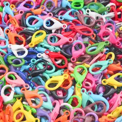 15-60Pcs 12.5-21mm Candy Colors Metal Lobster Clasps Hooks Keychain Sweet Key Rings For DIY Keychain Jewelry Making Accessories
