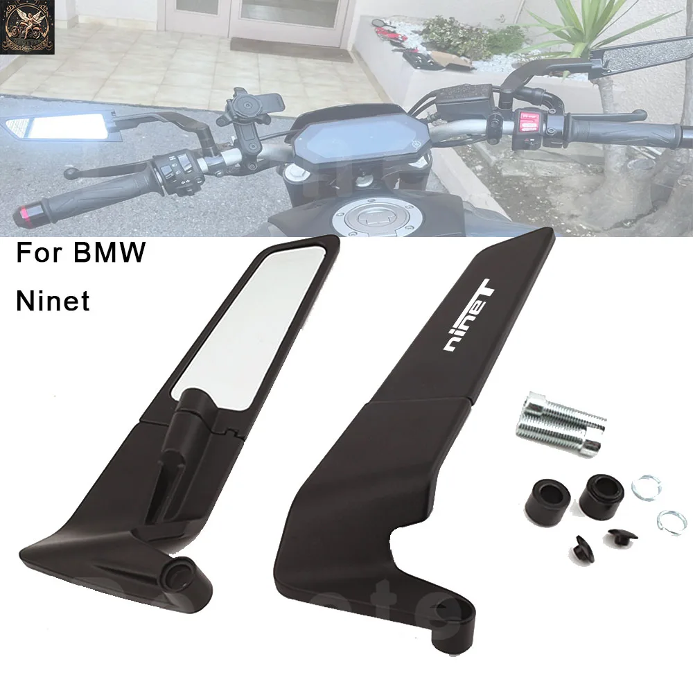 For BMW R nineT Rnine T Pure /5 R nine T Motorcycle Accessories Mirrors Stealth Winglets Mirror Caps Rear-Vision Mirror