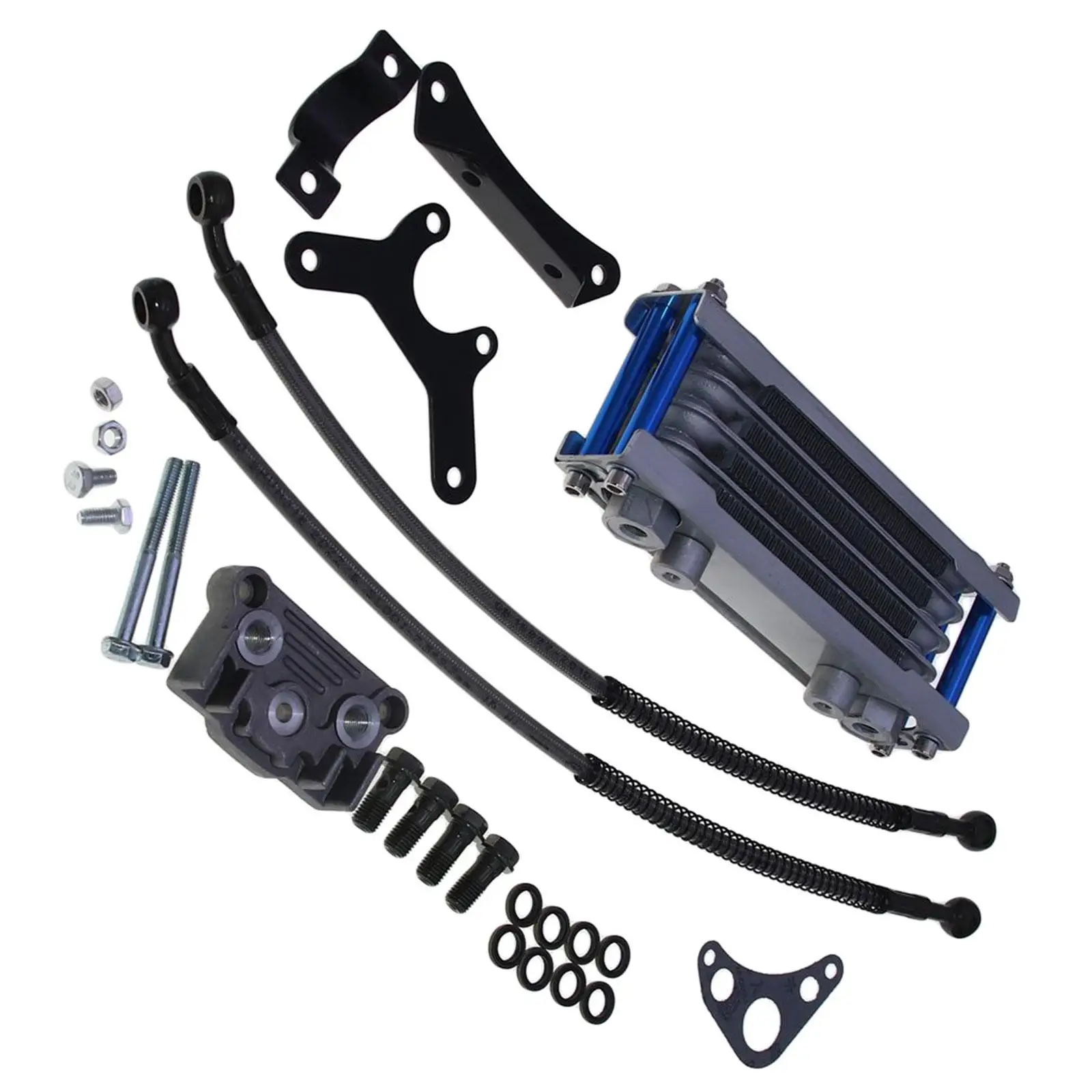 Oil Cooler Set Replaces Spare Parts Aluminium Durable High Performance Premium