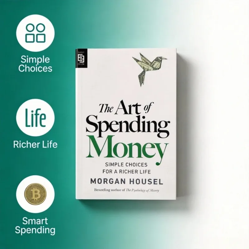 L'art d'acheter en toute connaissance de la conscience et d'un budget équilibré par Morgan Housel - Livre de bricolage financier pour une vie plus riche et un budget équilibré