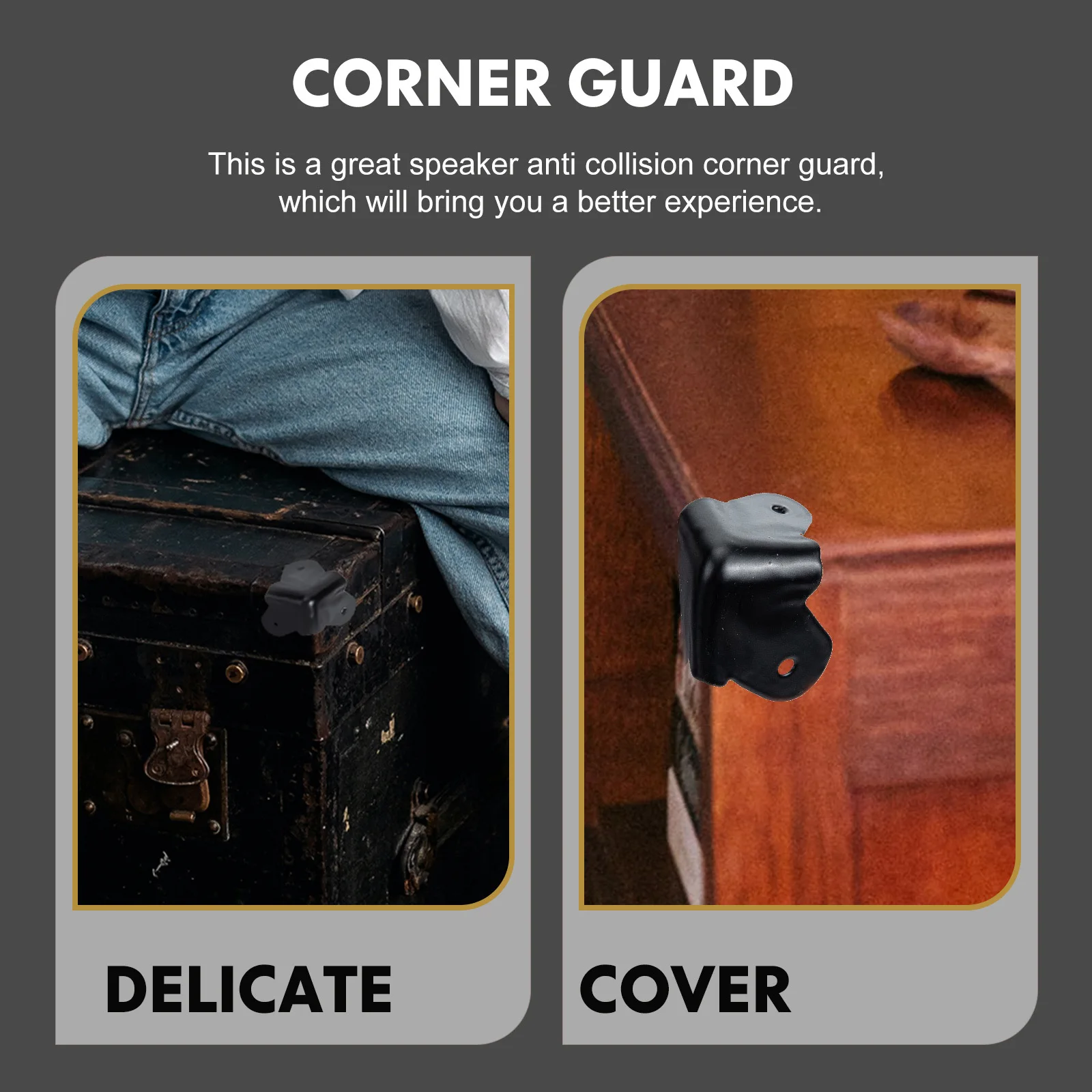 

1Set Iron Speaker Corner Guard Professional Protection Corners Fine Workmanship Excellent Texture Angle Corner Guard