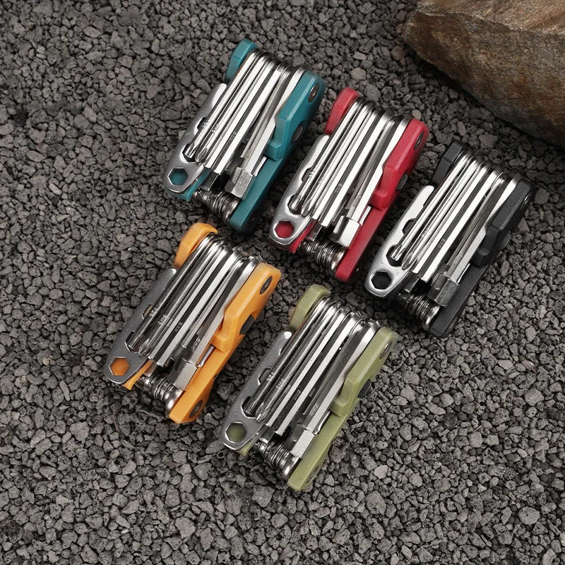 Mini Multifunctional Bicycle Repair Tool Set Hex Spoke Cycling Screwdriver Wrench Tool Mountain Cycling Bike Repair