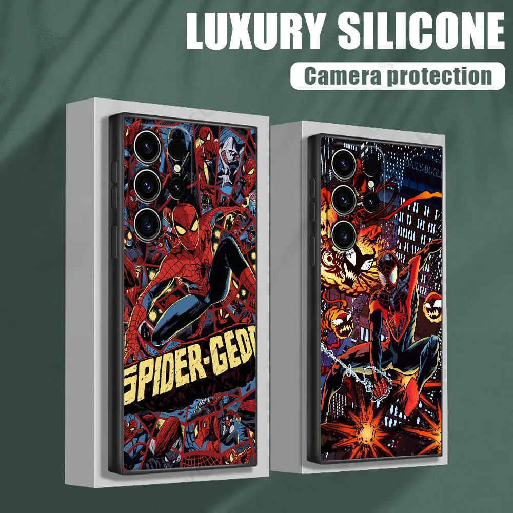 

Spider Man Spiderman Phone Case for Samsung Galaxy S26 S25 Ultra S24 S23 Ultra S22 Plus S21 S20 S21 FE S26 Ultra S25 Soft Funda