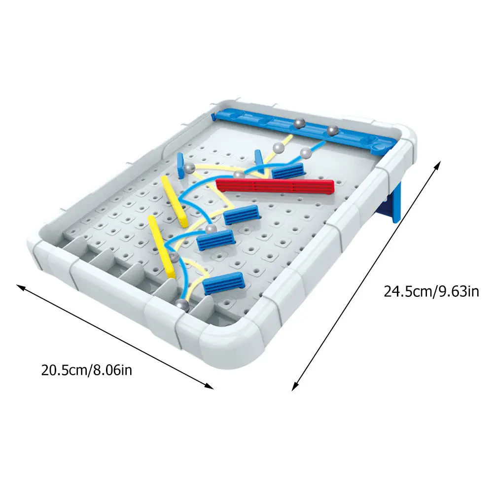 1pc Marble Maze Gray Bright Color Brain Development Puzzle Slide Swing Kids Educational Board Game Maze Skill