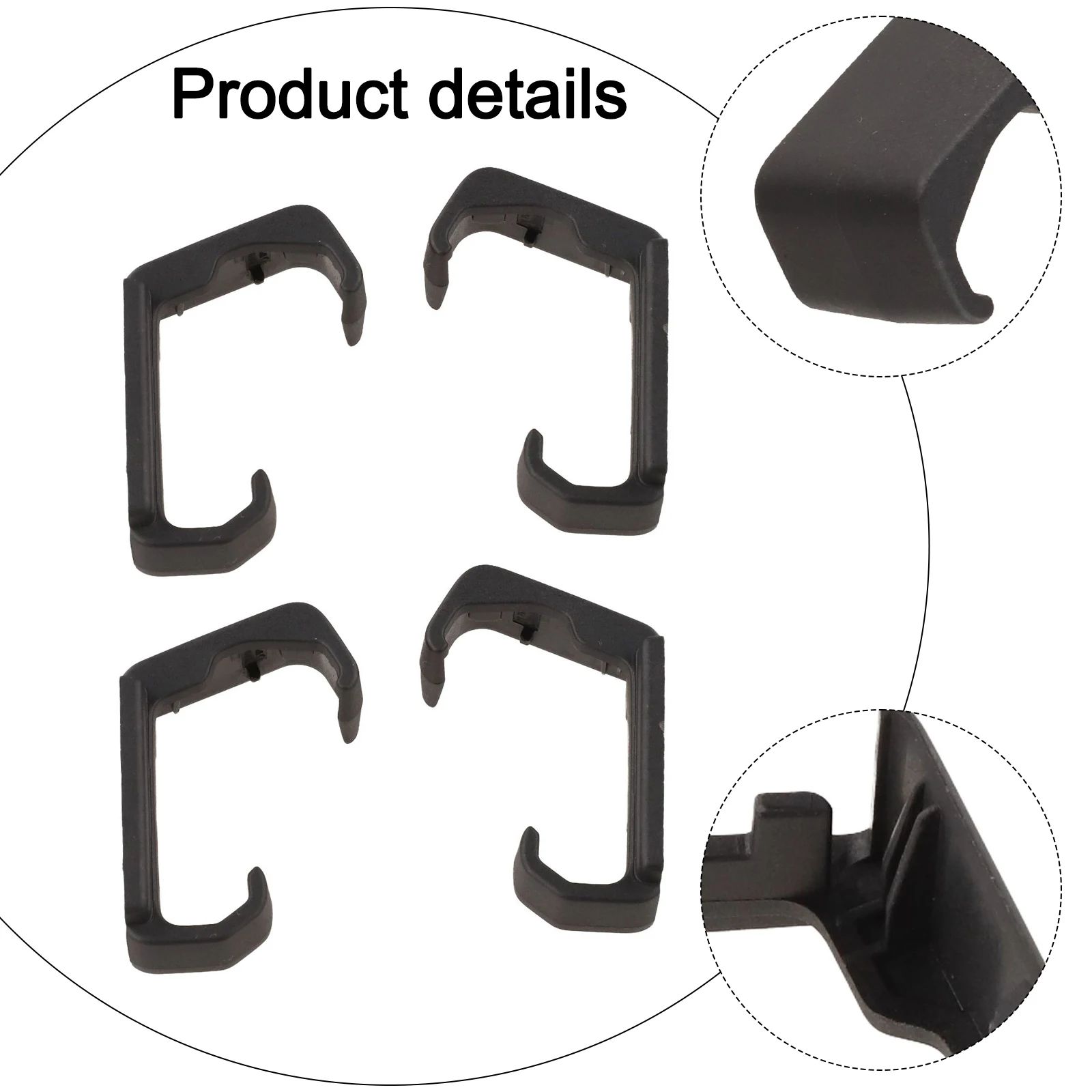 Car Seat Cover Replacement Car Parts Plastic Slide Black Seat Cover Guide Brand New Condition Fits Front And Rear