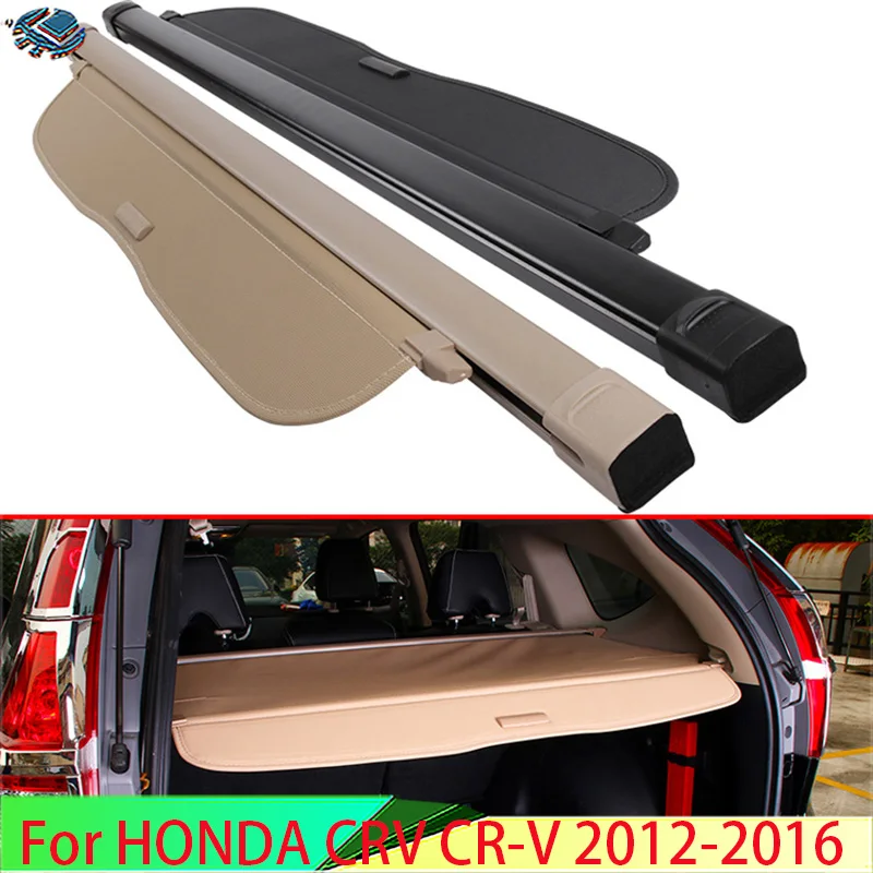 For HONDA CRV CR-V 2012-2016 Aluminum+Canvas Rear Cargo Cover privacy Trunk Screen Security Shield shade Accessories