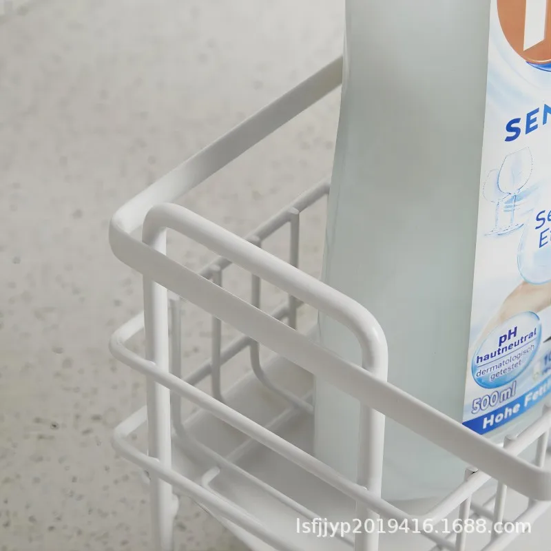 Kitchen Sponge Drain Rack Sink Sponge Storage Basket Stainless Steel Hand Sanitizer Storage Rack