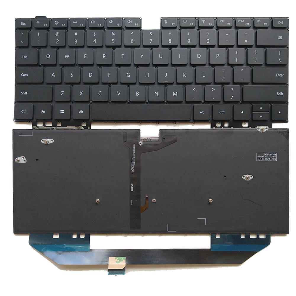 US Backlit Laptop Keyboard For Huawei MateBook X Pro MACH-W19 W19B W19C MACH-W29C With Backlit