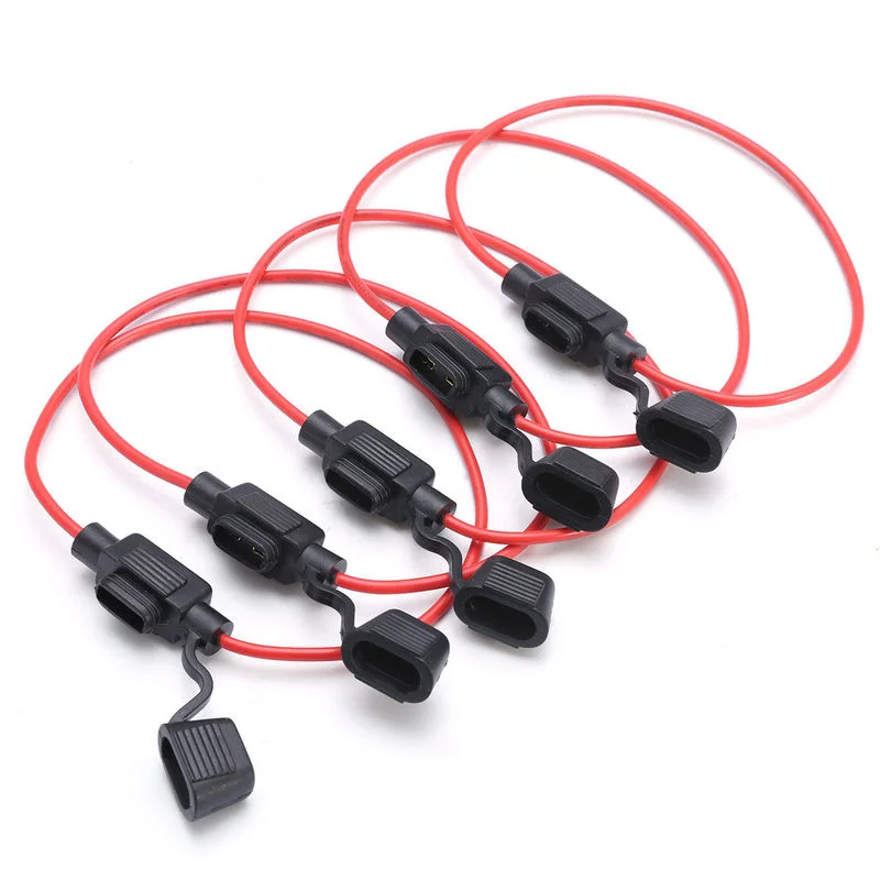 5pcs portafusibili per Auto In linea portafusibili presa di corrente Mini tipo a lama accessori Auto impermeabili parti di ricambio 12V 30A