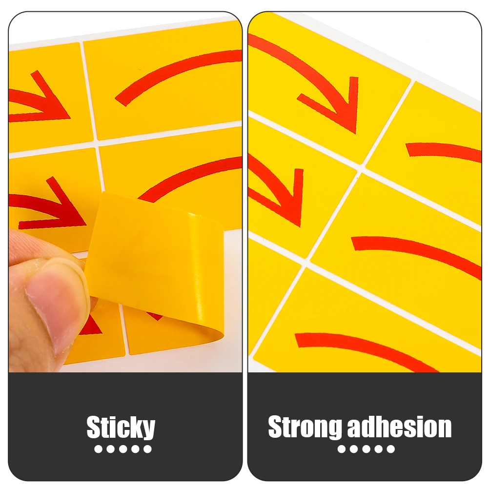 

20pcs Sticker Decal Strong Adhesive Direction Indication Floor Wall Safety Sign Pvc Easy Stick Directional Marker